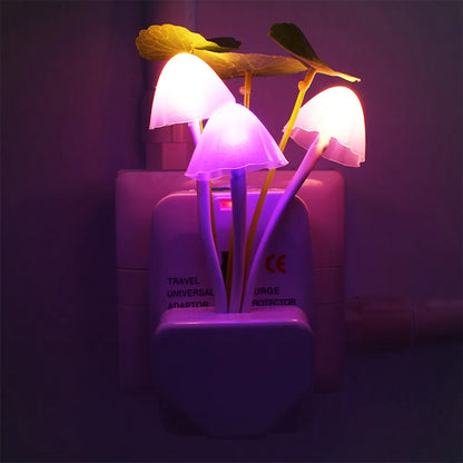 Creative Plug-in Mushroom Bouquet Night Light