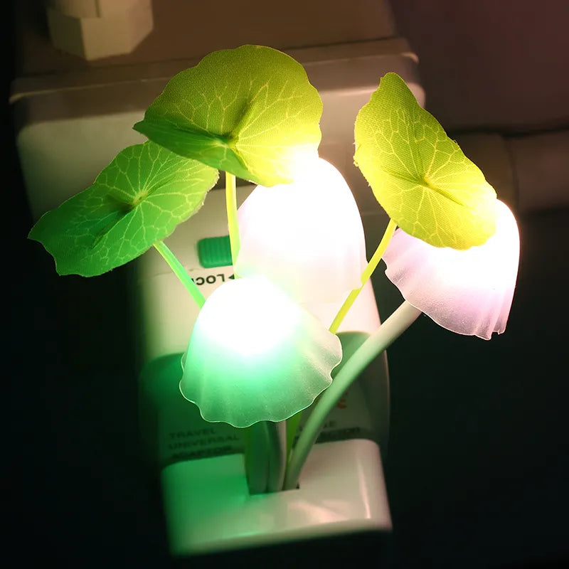 Creative Plug-in Mushroom Bouquet Night Light