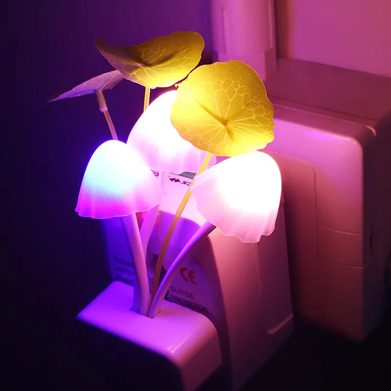 Creative Plug-in Mushroom Bouquet Night Light