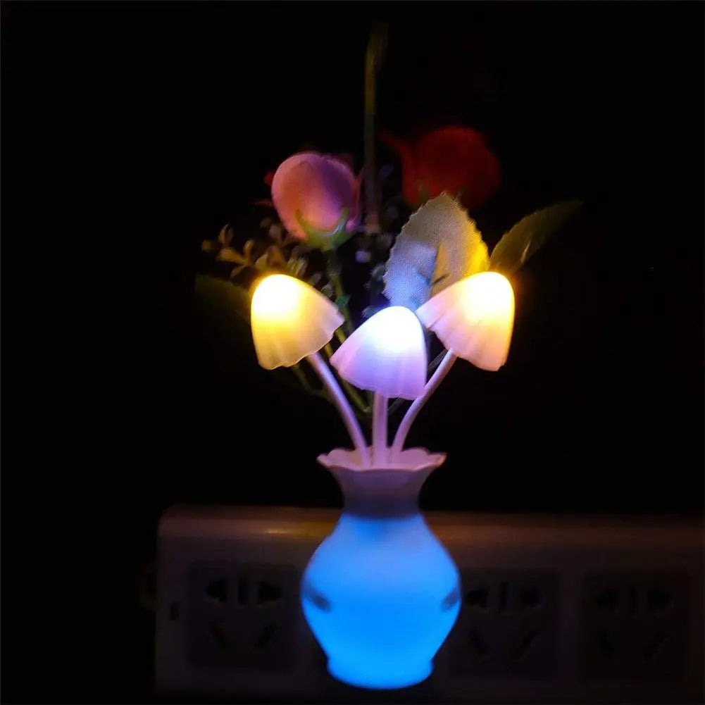 Whimsical Vase LED Mushroom Nightlight