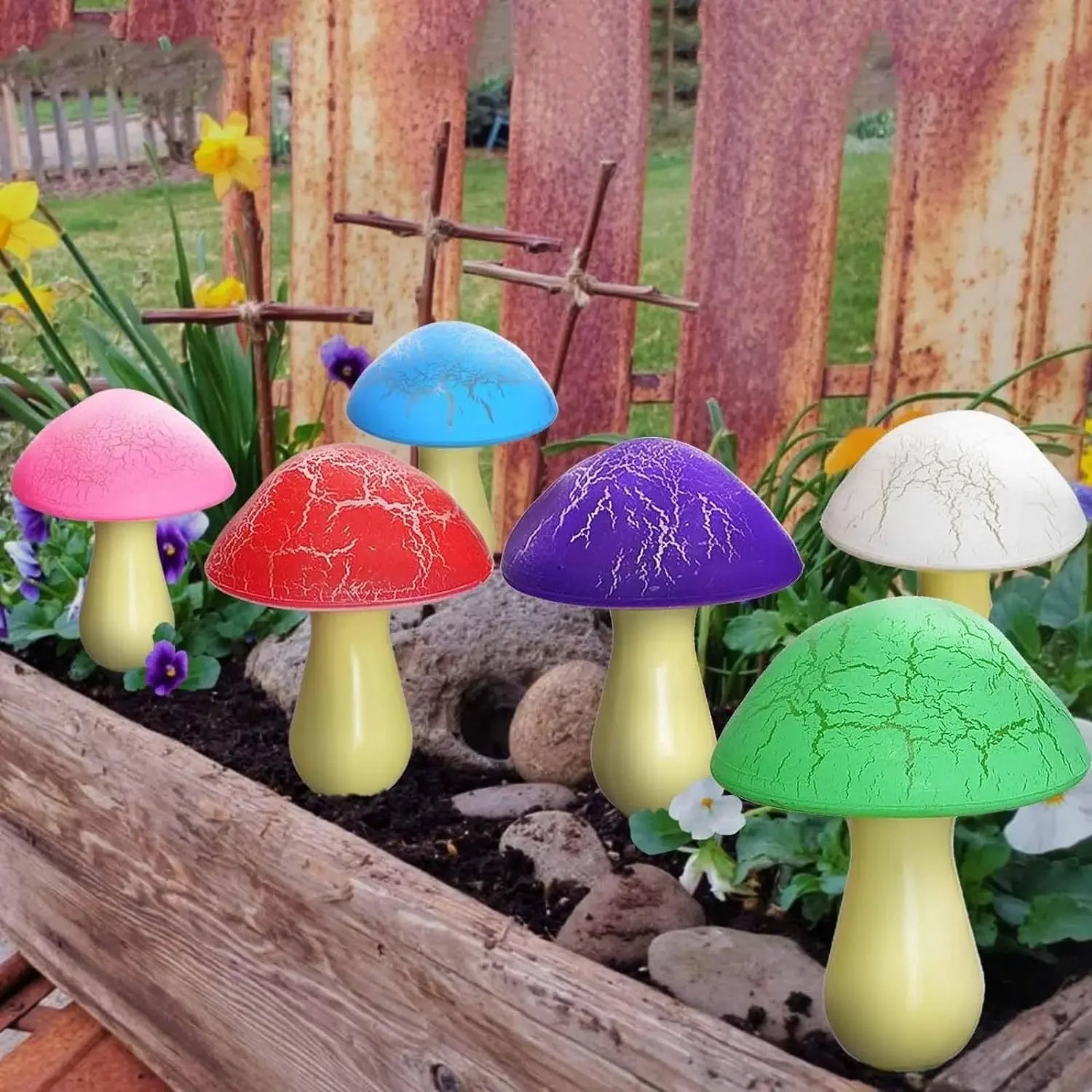 SolarGlow Outdoor Mushroom Lamp Set