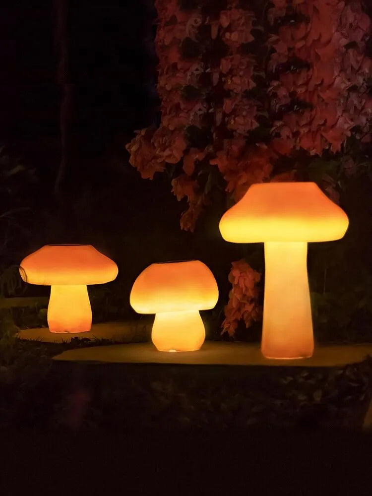 Ethereal Glow Solar Mushroom Lamp