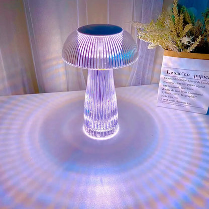 Acrylic Multicolor LED Mushroom Table Lamp