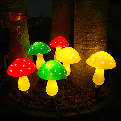 Enchanted Garden Solar Mushroom Lights