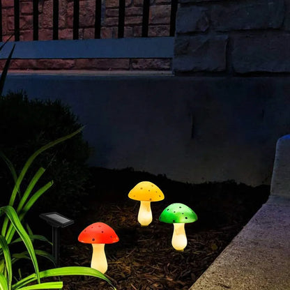 Enchanted Garden Solar Mushroom Lights