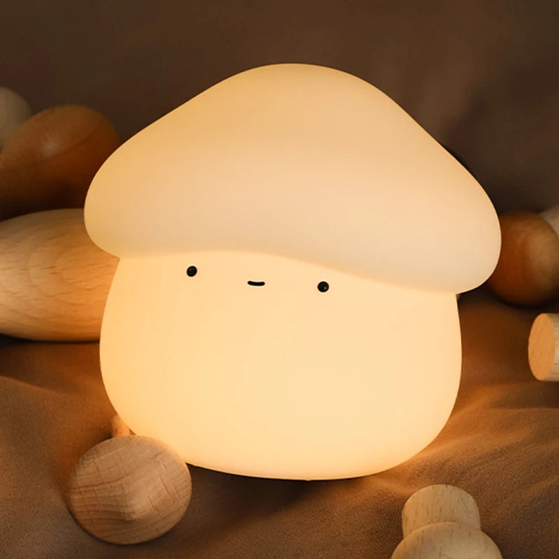 USB Silicone Mushroom Lamp Nightlight