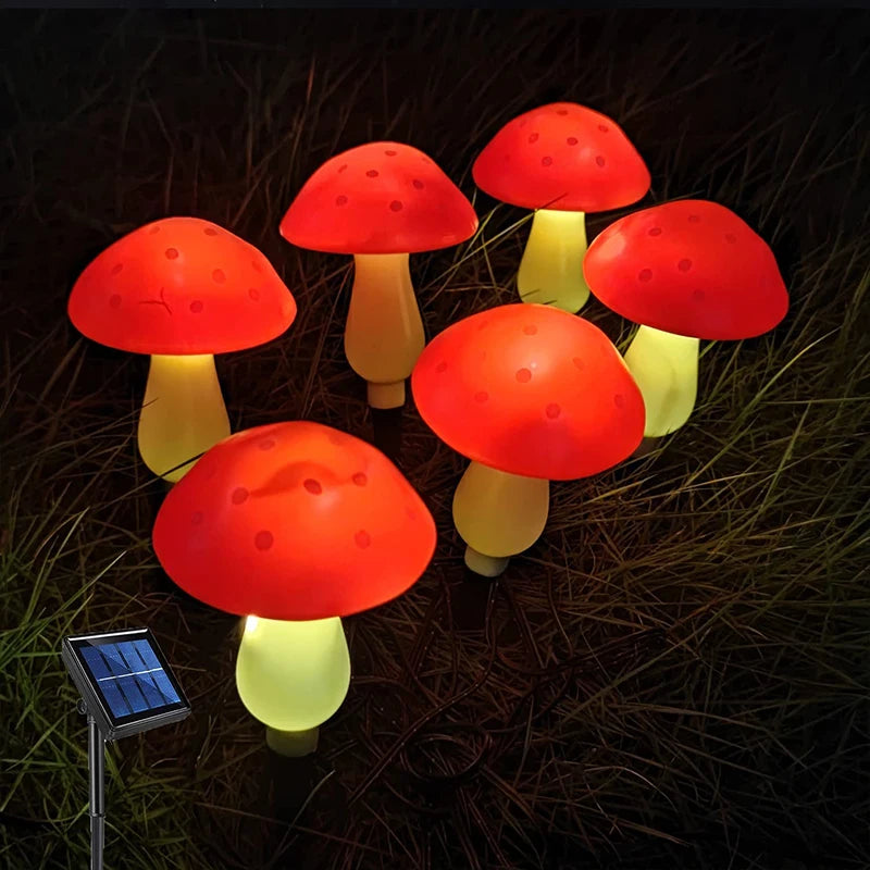 Enchanted Garden Solar Mushroom Lights