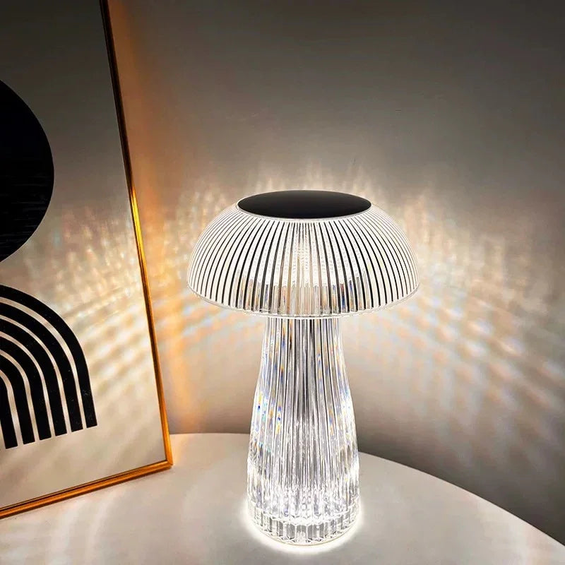 Acrylic Multicolor LED Mushroom Table Lamp