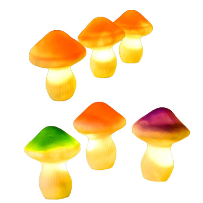 Enchanted Garden Solar Mushroom Lights, set of 3