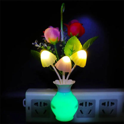 Whimsical Vase LED Mushroom Nightlight