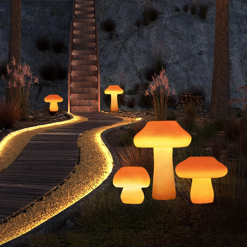 Ethereal Glow Solar Mushroom Lamp